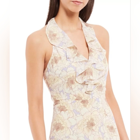 Badgley Mischka “Naty” Hi-Low Floral Halter Gown – Size 14 – NWT - Picture 4 of 9